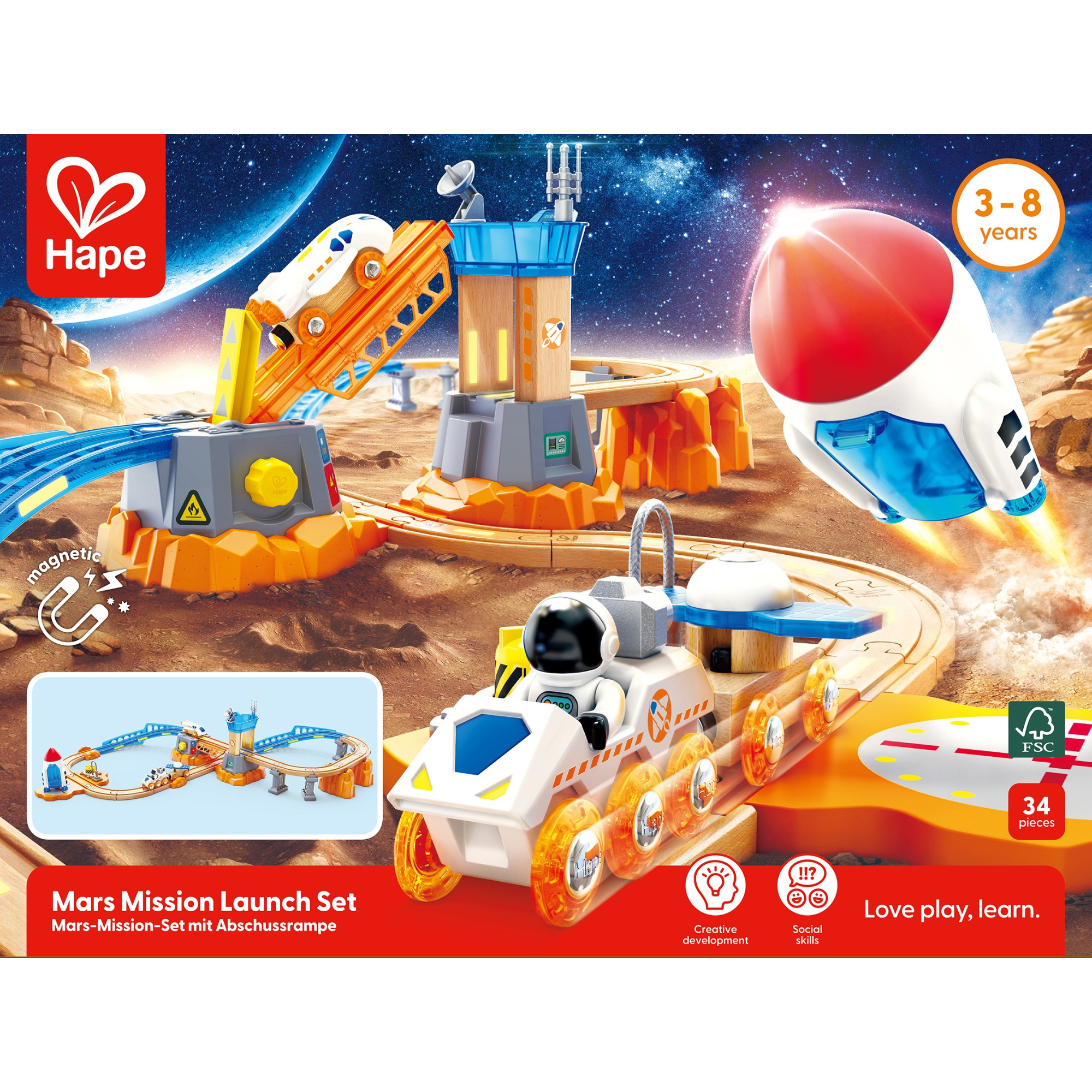 Hape Mars Launch Rail Set | Hape