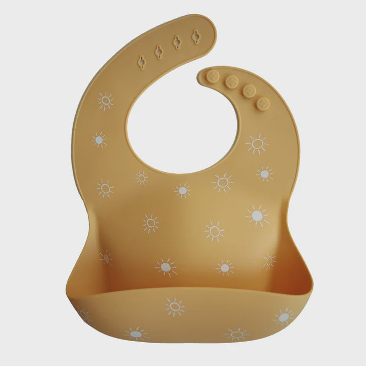 Silicone Bib -Sun Orange | Mushie
