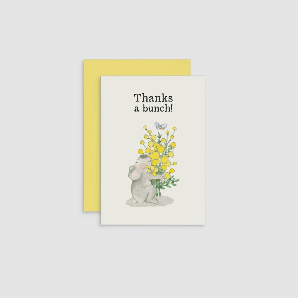 Thanks a Bunch! - Mini Card | Twigseeds