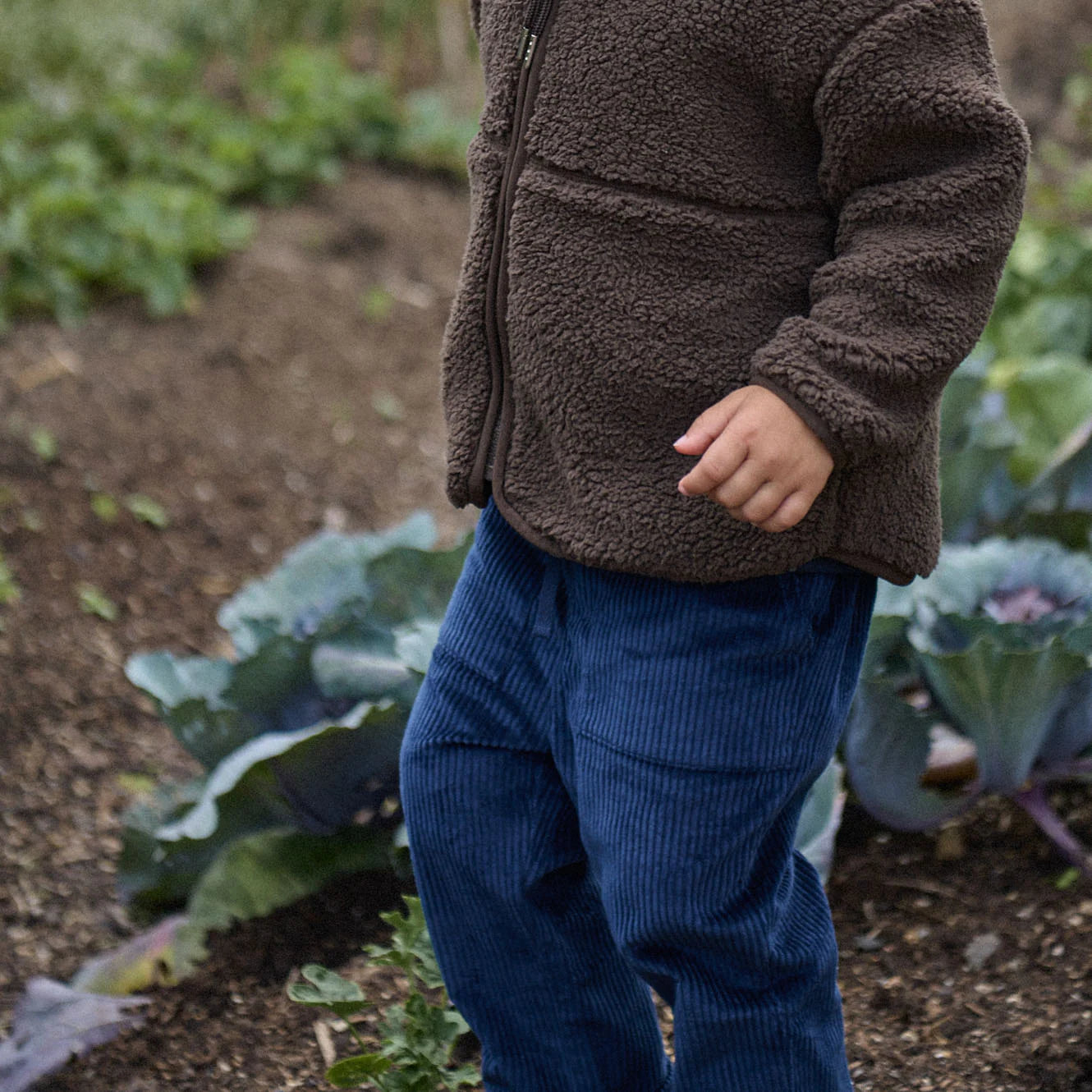 TEDDY CORD PANTS - Navy | Nature Baby