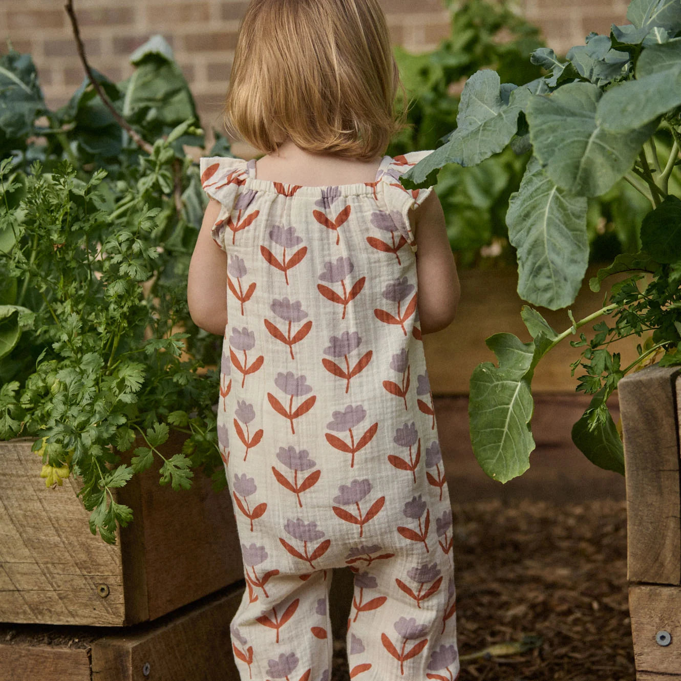 TILDA SUIT MUSLIN - Fleurette Print | Nature Baby