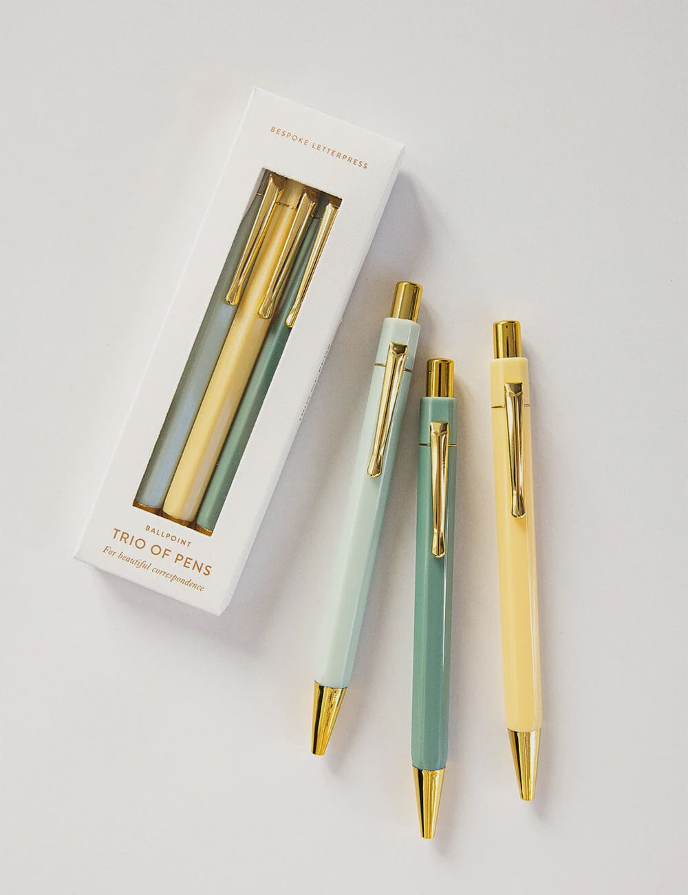 Summer Trio of Pens | Bespoke Letterpress