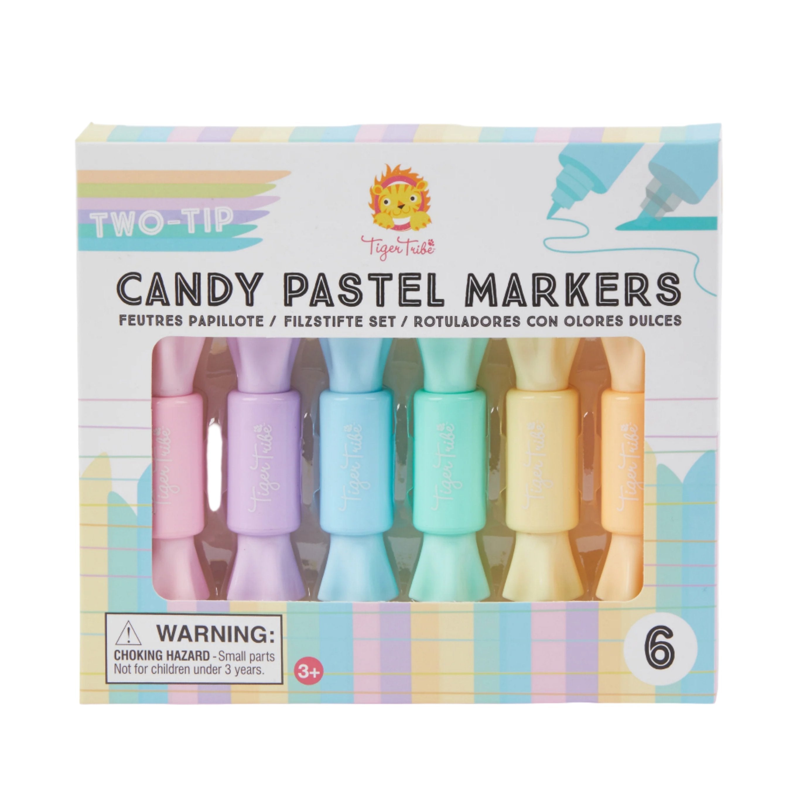 Two Tip Candy Pastel Markers | Tiger Tribe