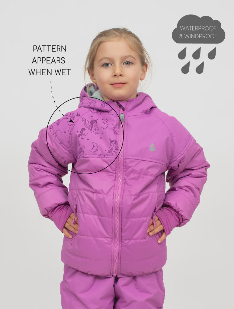 Hydracloud Puffer Jacket - Berry | Waterproof Windproof Eco | Therm