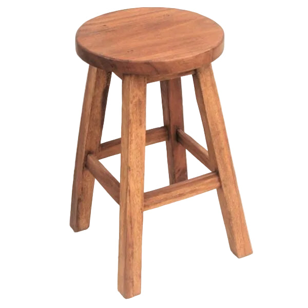 Wooden Stool - Tall Round | Barron Imports