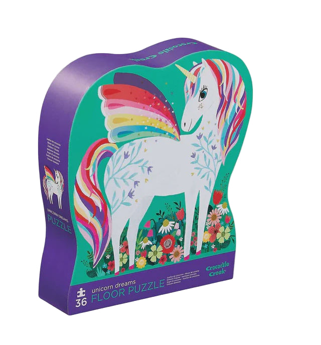 36 Piece Floor Puzzle - Unicorn Garden | Crocodile Creek