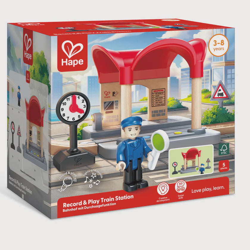 Record & Play Train Station | Hape