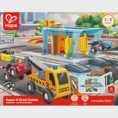 Vehicles Repair And Wash Station | Hape