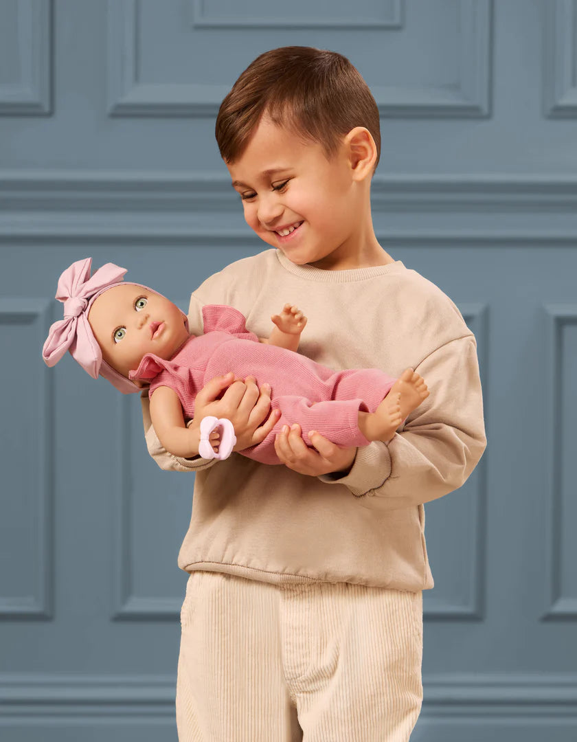 14" Baby Doll with Romper | Lullababy
