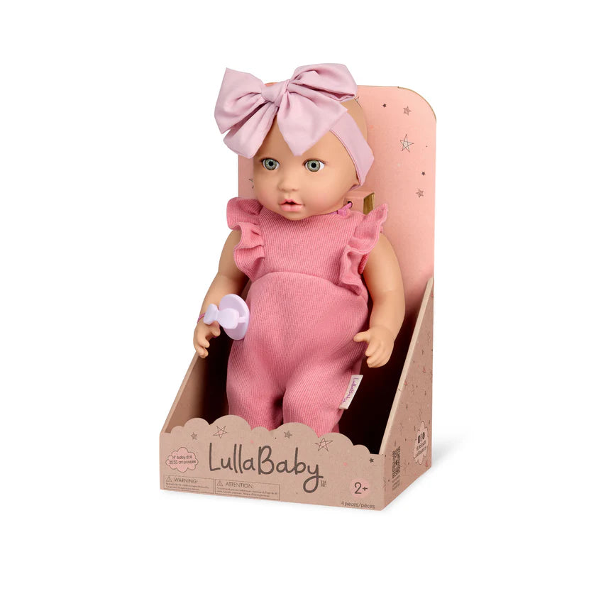 14" Baby Doll with Romper | Lullababy