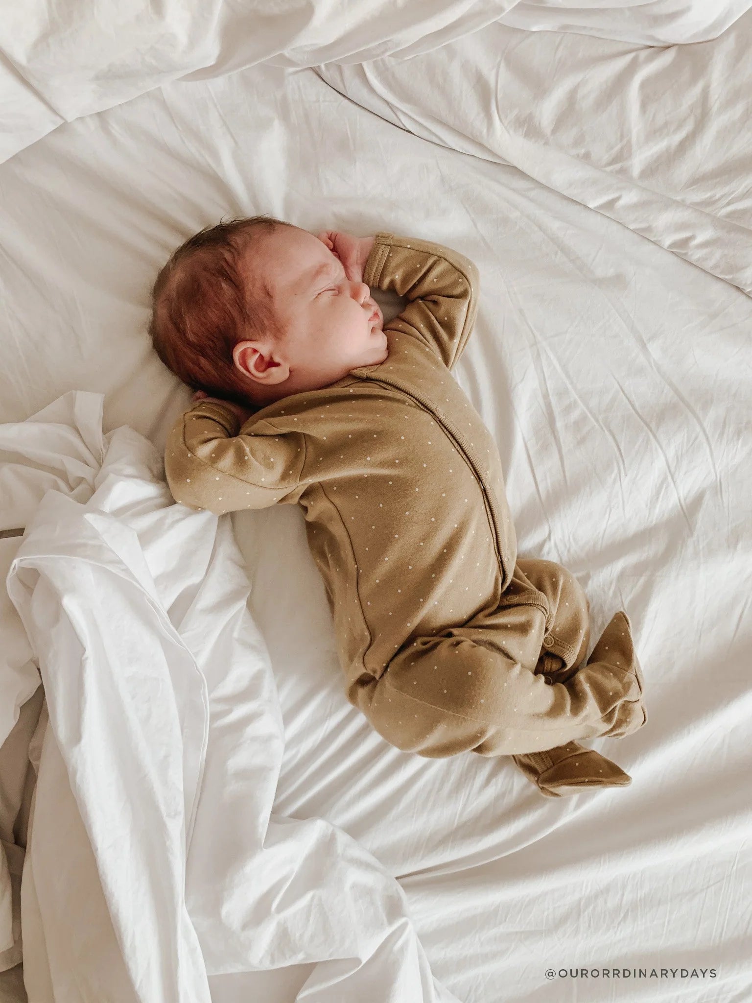 Organic Cotton Onepiece - Fern Tiny Dot | Jamie Kay