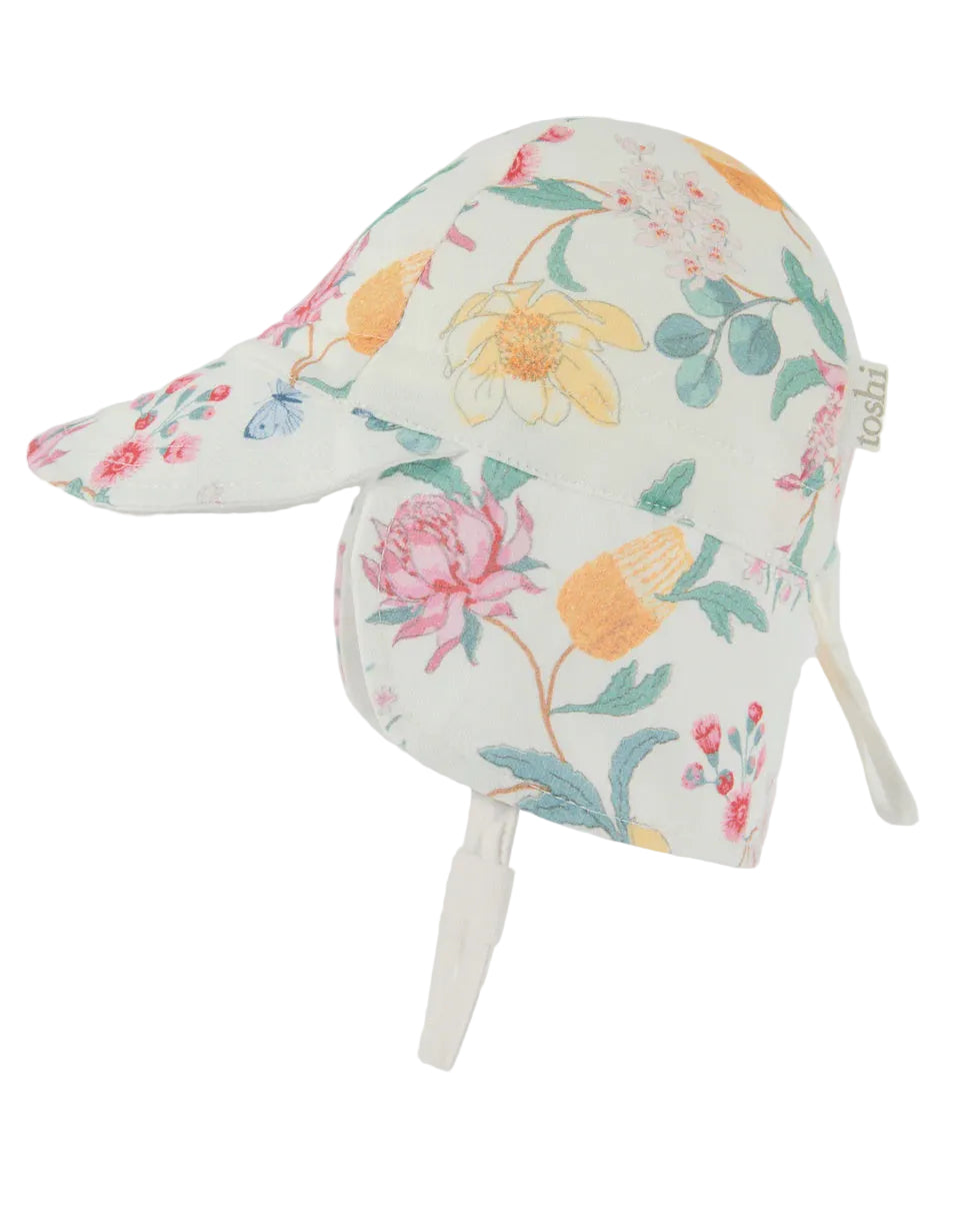 Flap Cap Down Under- Waratah Dawn | Toshi