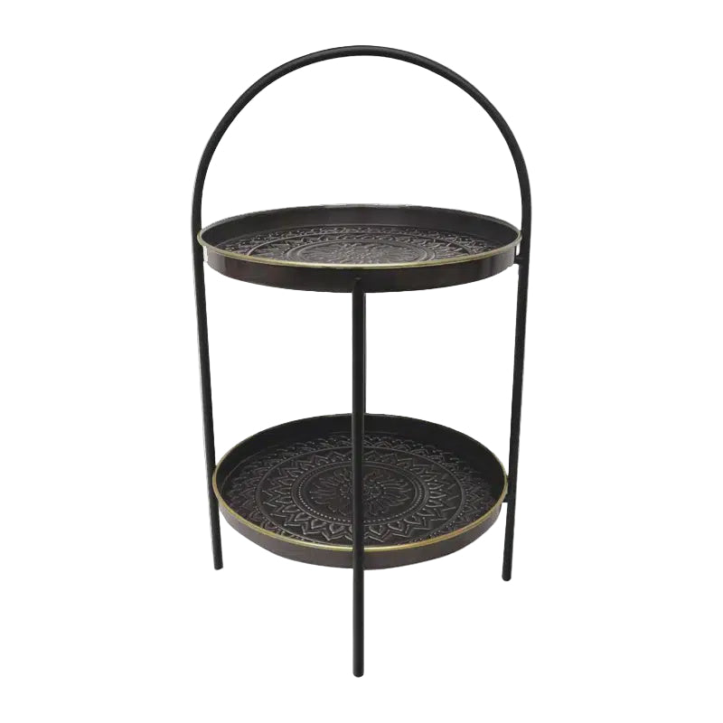 Colleen Tiered Stand Aztec - Dark Grey | Le Forge