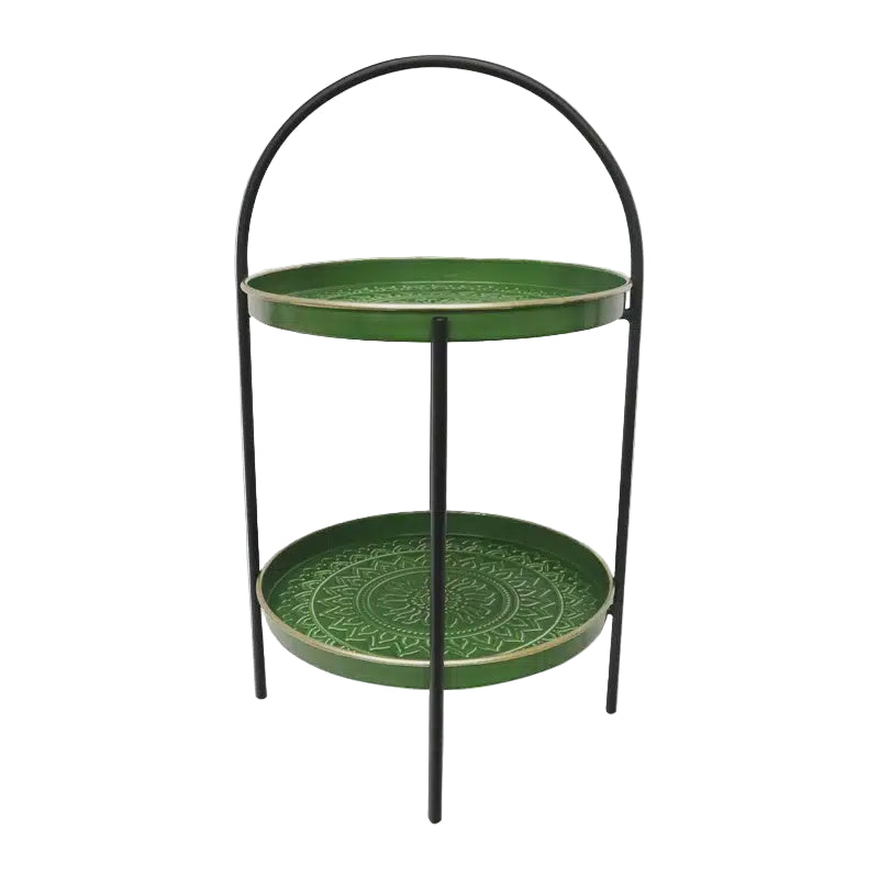 Colleen Tiered Stand Aztec - Dark Green | Le Forge
