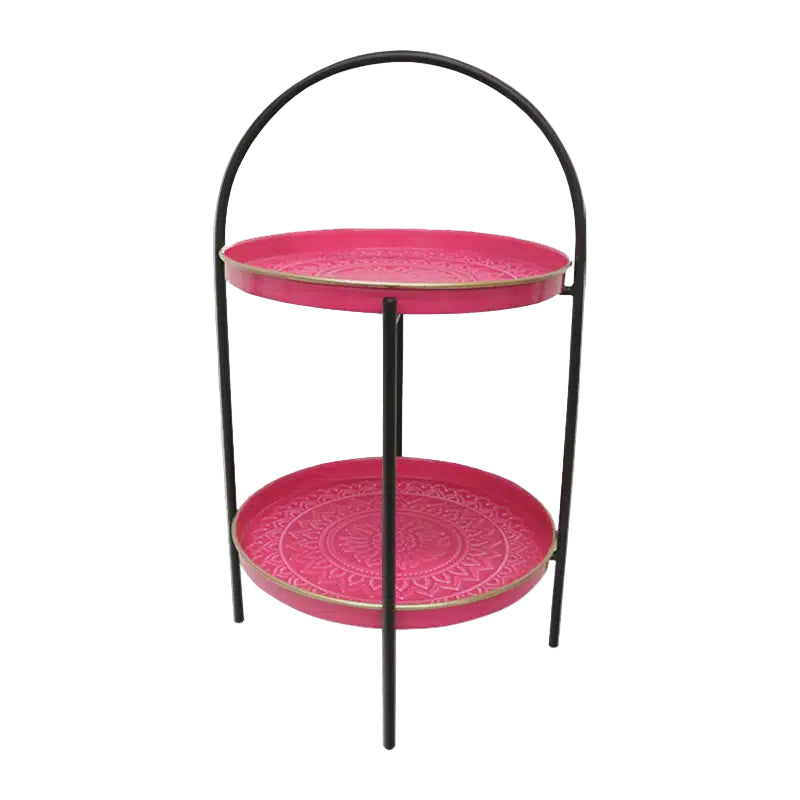 Colleen Tiered Stand Aztec - Pink | Le Forge