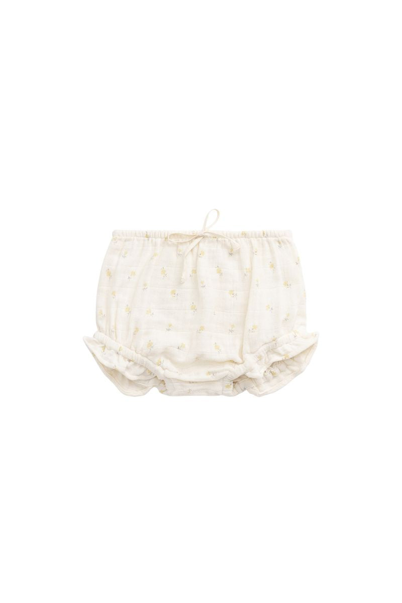 Organic Cotton Muslin Frill Bloomer - Vintage Ditsy | Jamie Kay