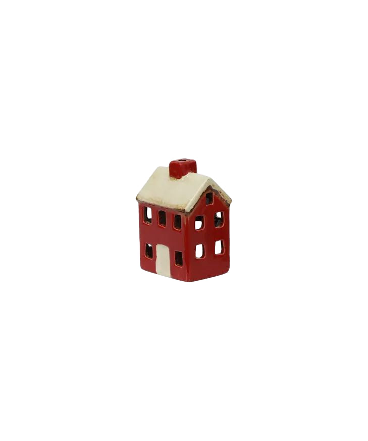 Alsace Petite Tea Light Chalet Red Cream | French Country