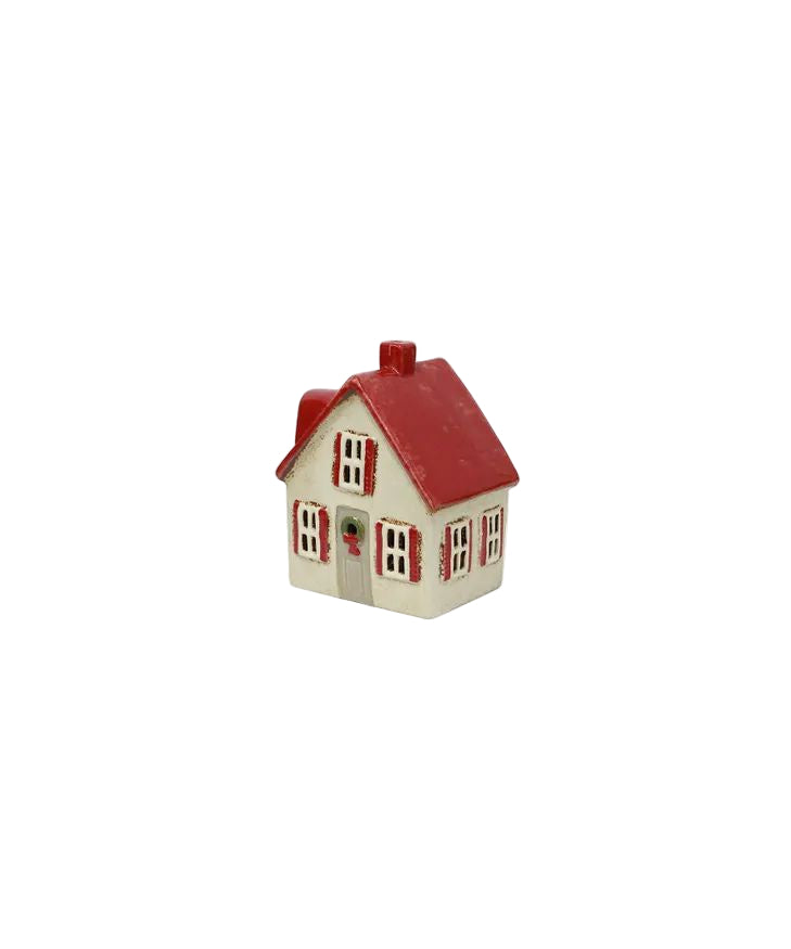 Alsace Tea Light Cottage Cream with Shutters | French Country