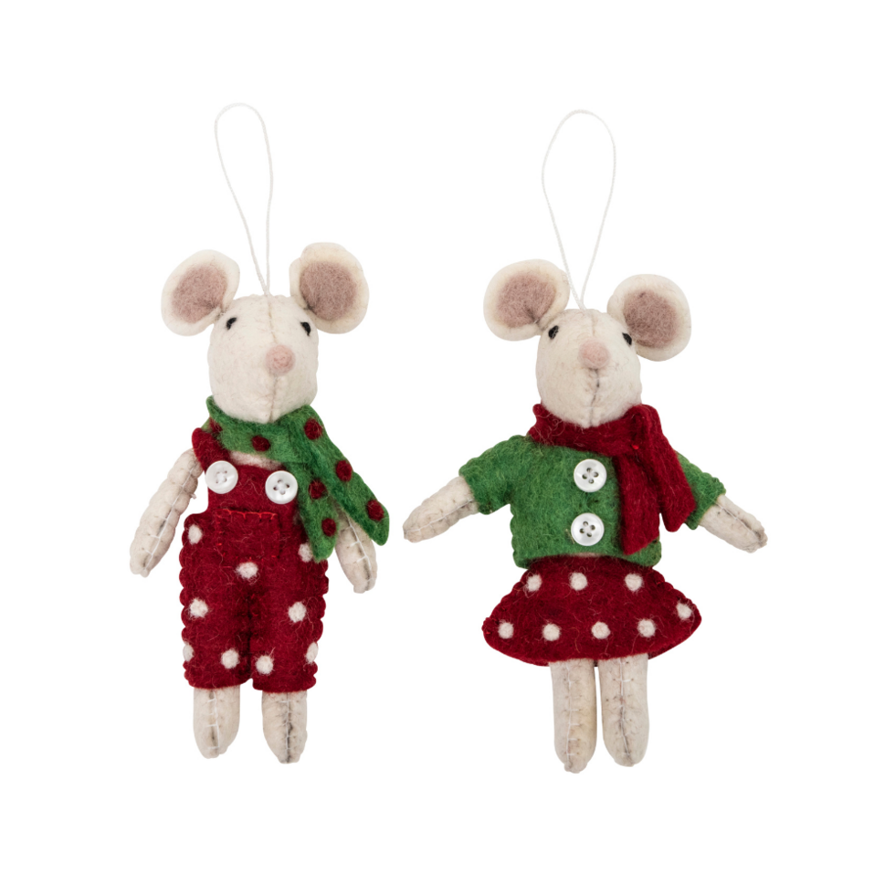 Xmas Mice Red Girl | Pashom