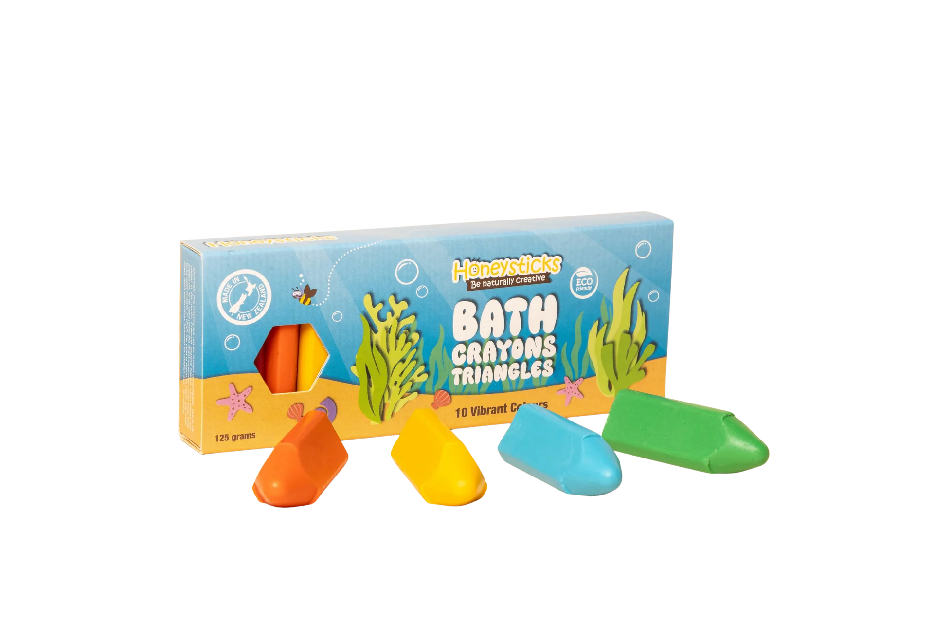 Bath Crayon Triangles 10pk | Honeysticks