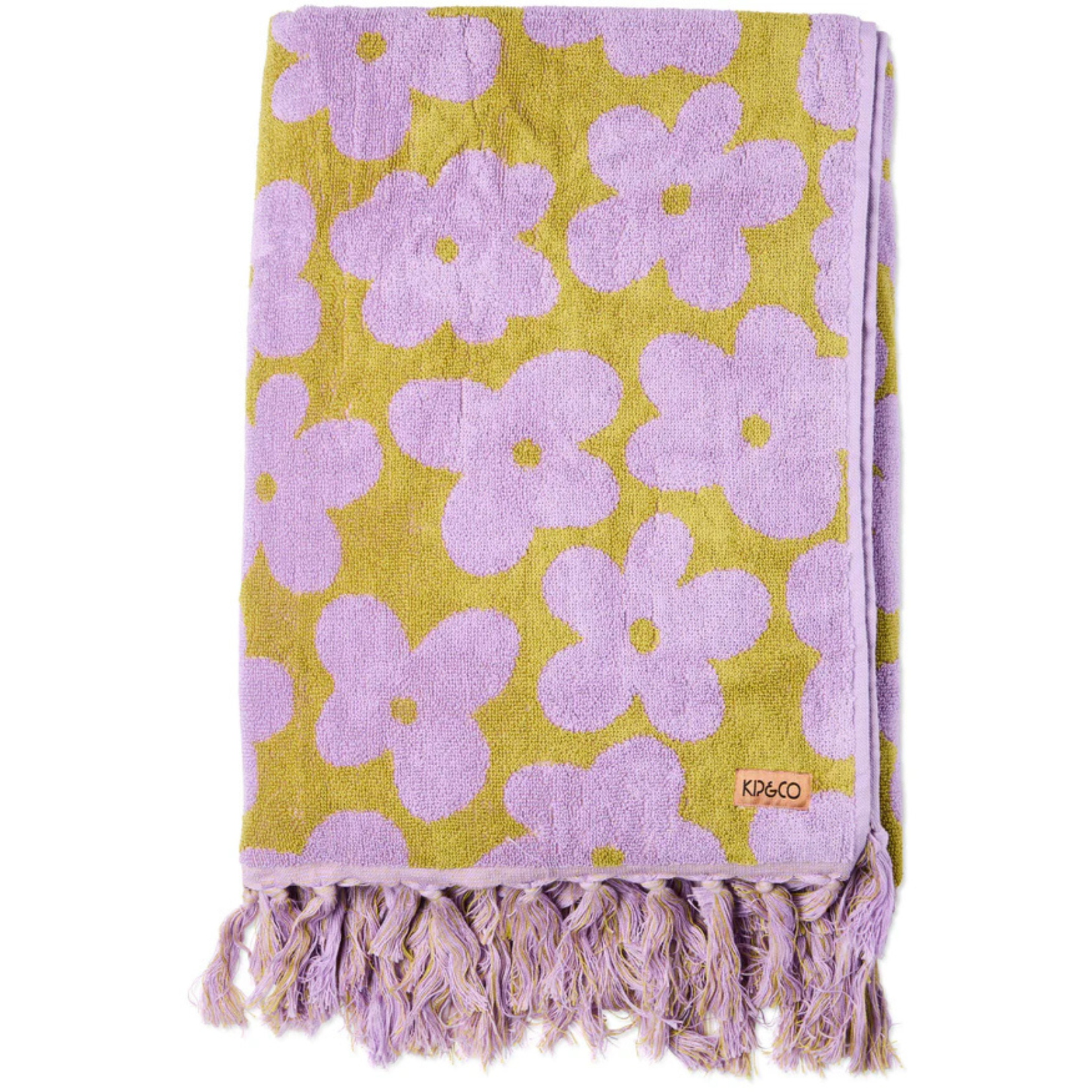 Big Flower Terry Bath Towel | Kip & Co