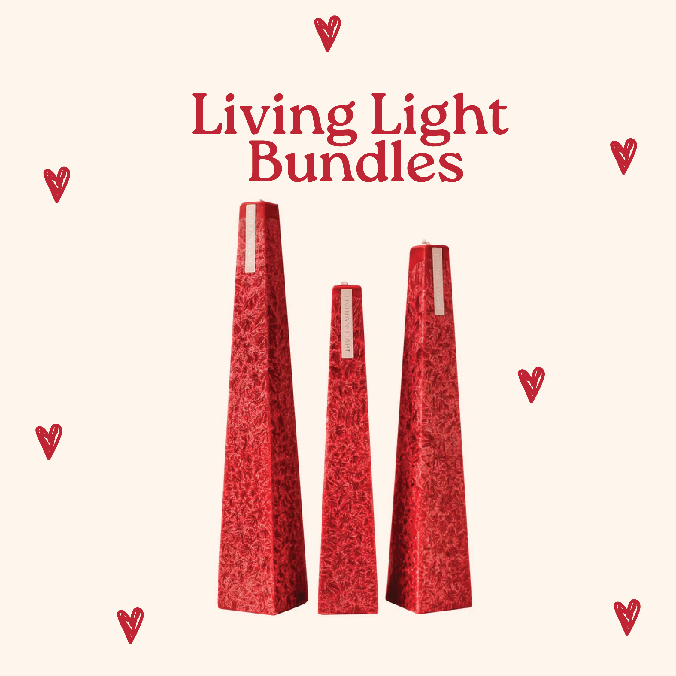 Living Light Candle Gift Pack - Valentine’s Day Gift Pack