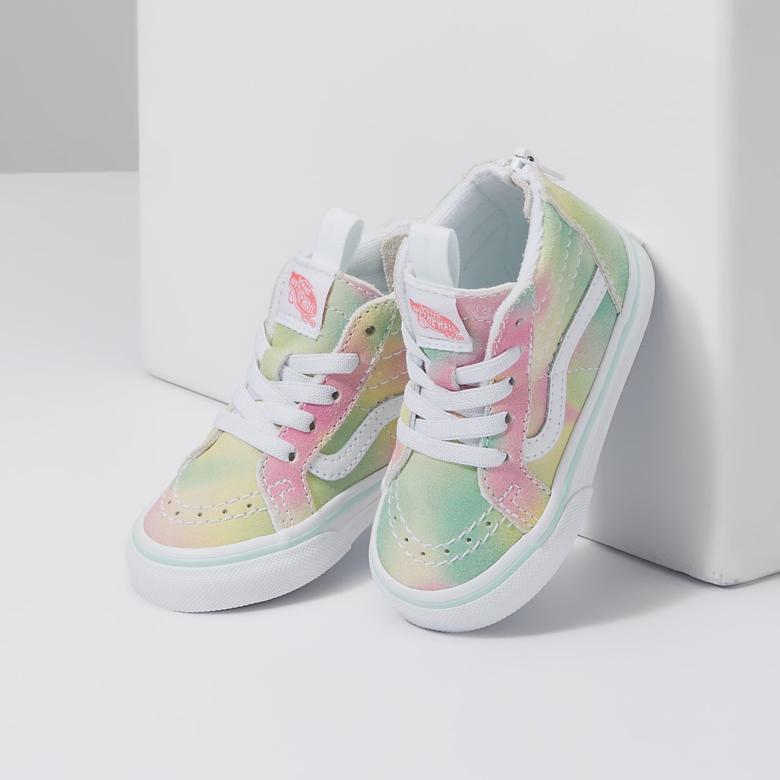 TODDLER RAINBOW SUEDE SK8-HI ZIP SHOE | Vans