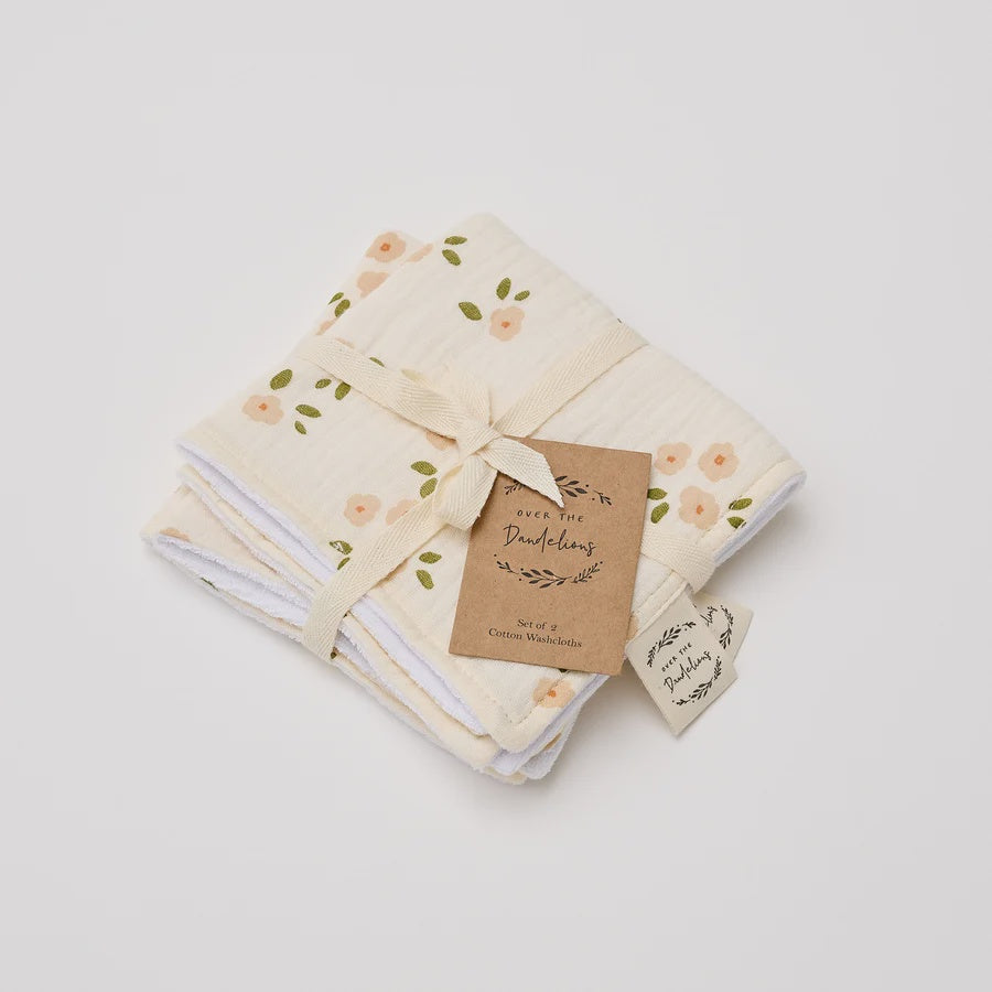 Washcloth - Set of 2 - Daisy | Over The Dandelions