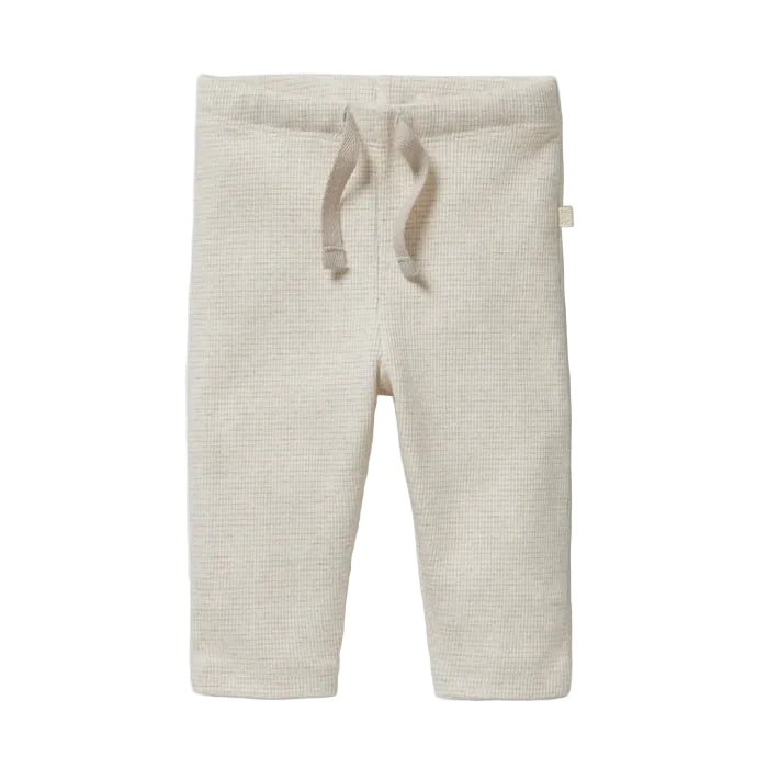 Organic Stripe Rib Legging - Oatmeal | Wilson + Frenchy