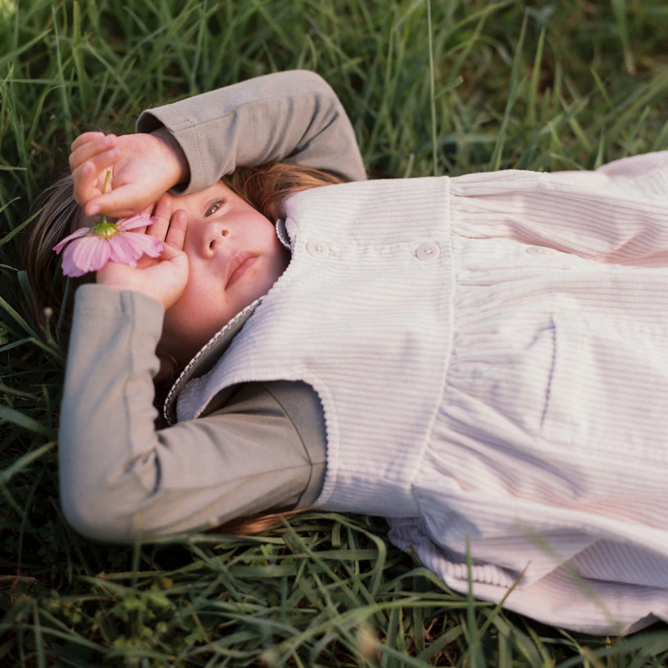 WILLA PINAFORE - Ecru | Nature Baby
