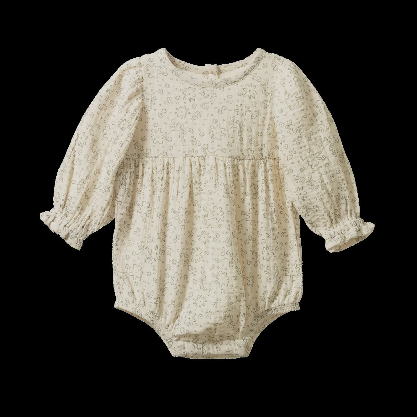 WILLOW BODYSUIT MUSLIN - Bloomsbury Print | Nature Baby