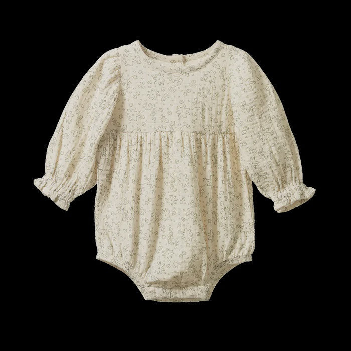 WILLOW BODYSUIT MUSLIN - Bloomsbury Print | Nature Baby
