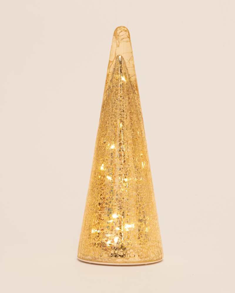 Gold Crackle Glass Tree - 28cm | Stellar Haus