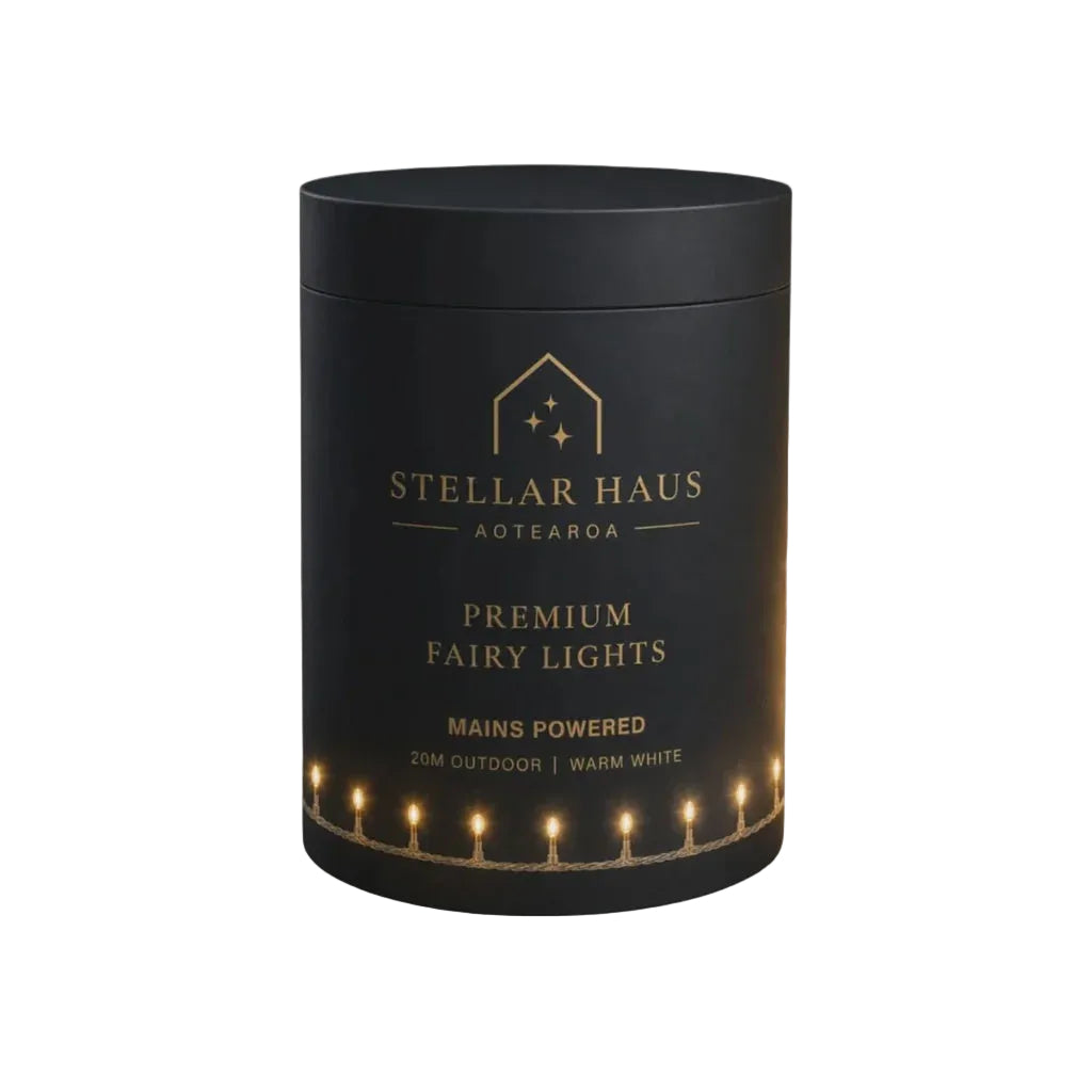 Fairy Lights Mains Powered - Clear Cable, Warm White 20m | Stellar Haus