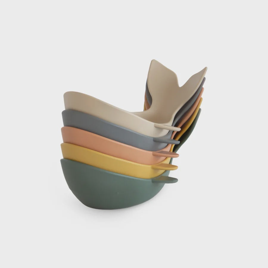 Whale Bath Stackers - Retro | Mushie