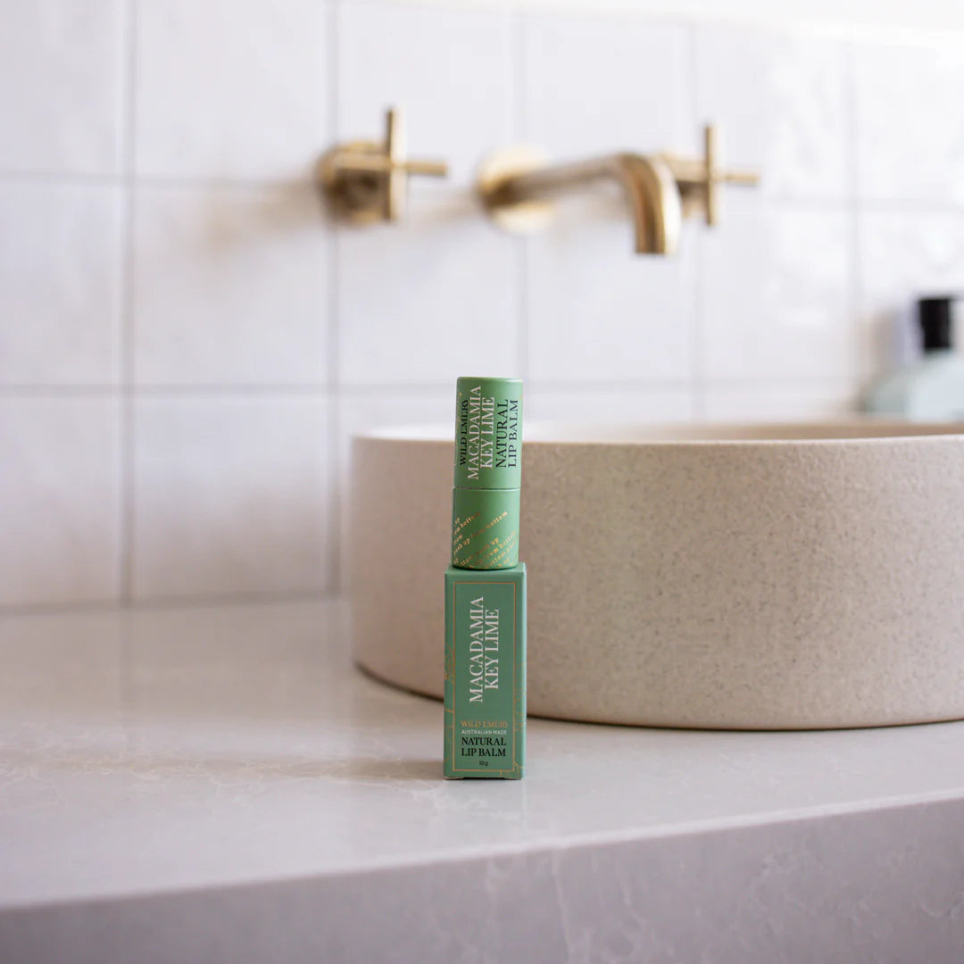 Natural Lip Balm - Macadamia Key Lime | Wild Emery