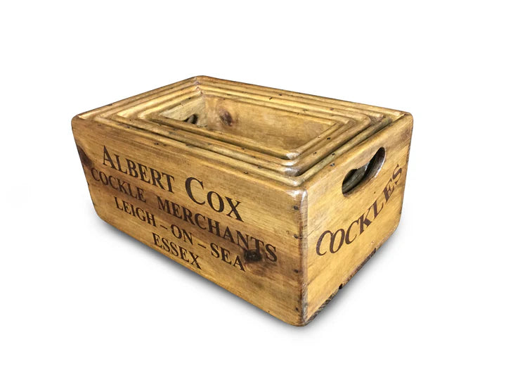Wooden Boxes with Hole Handle | Blue Goose Imports