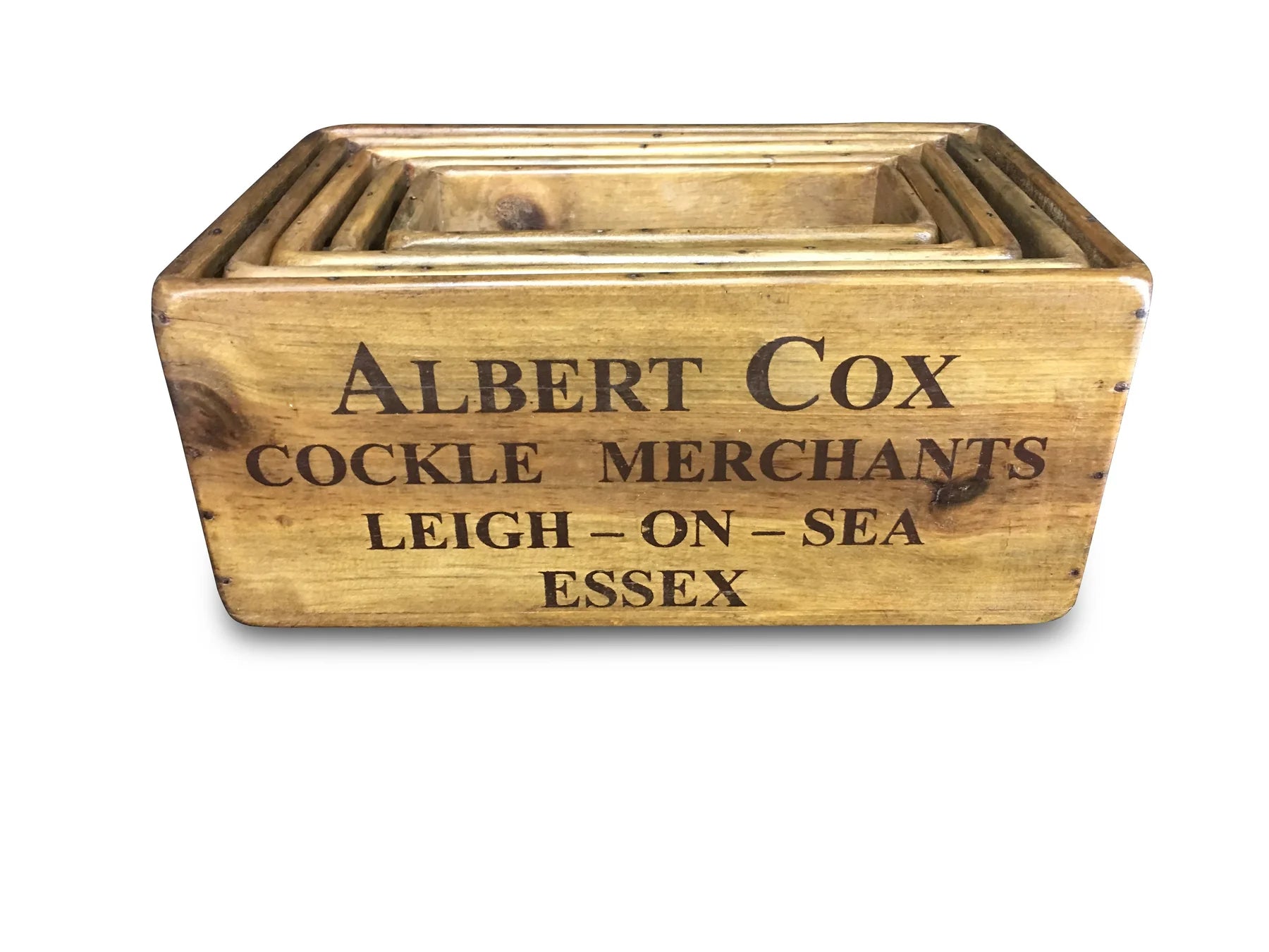 Wooden Boxes with Hole Handle | Blue Goose Imports