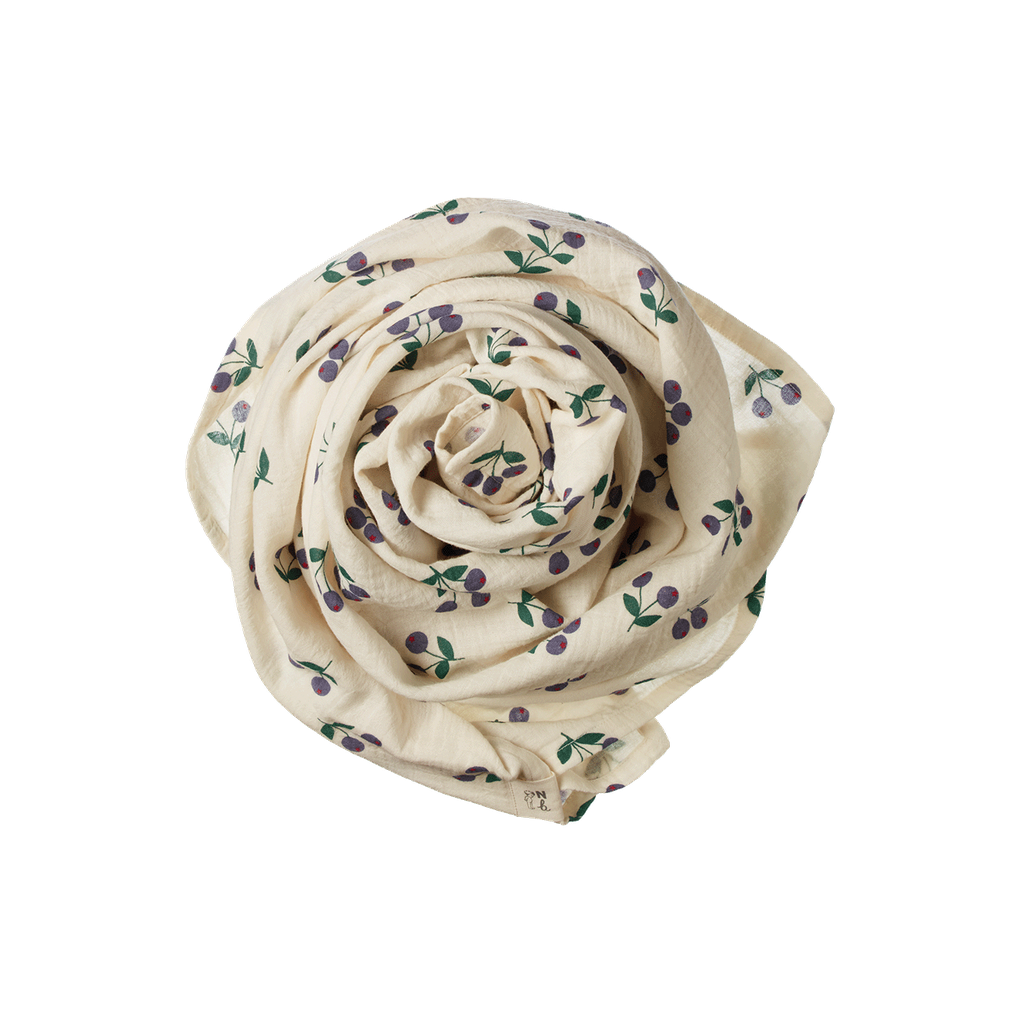 MUSLIN WRAP - Winter Berry Natural Print | Nature Baby