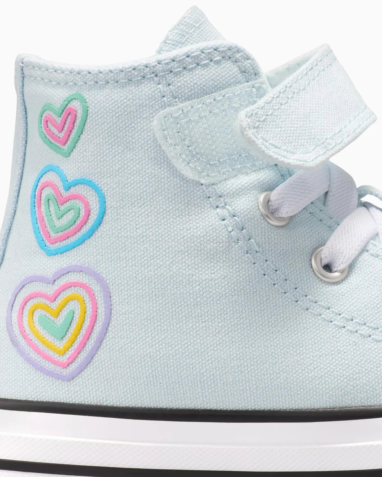 KID CT HEART PATCH HI White | Converse