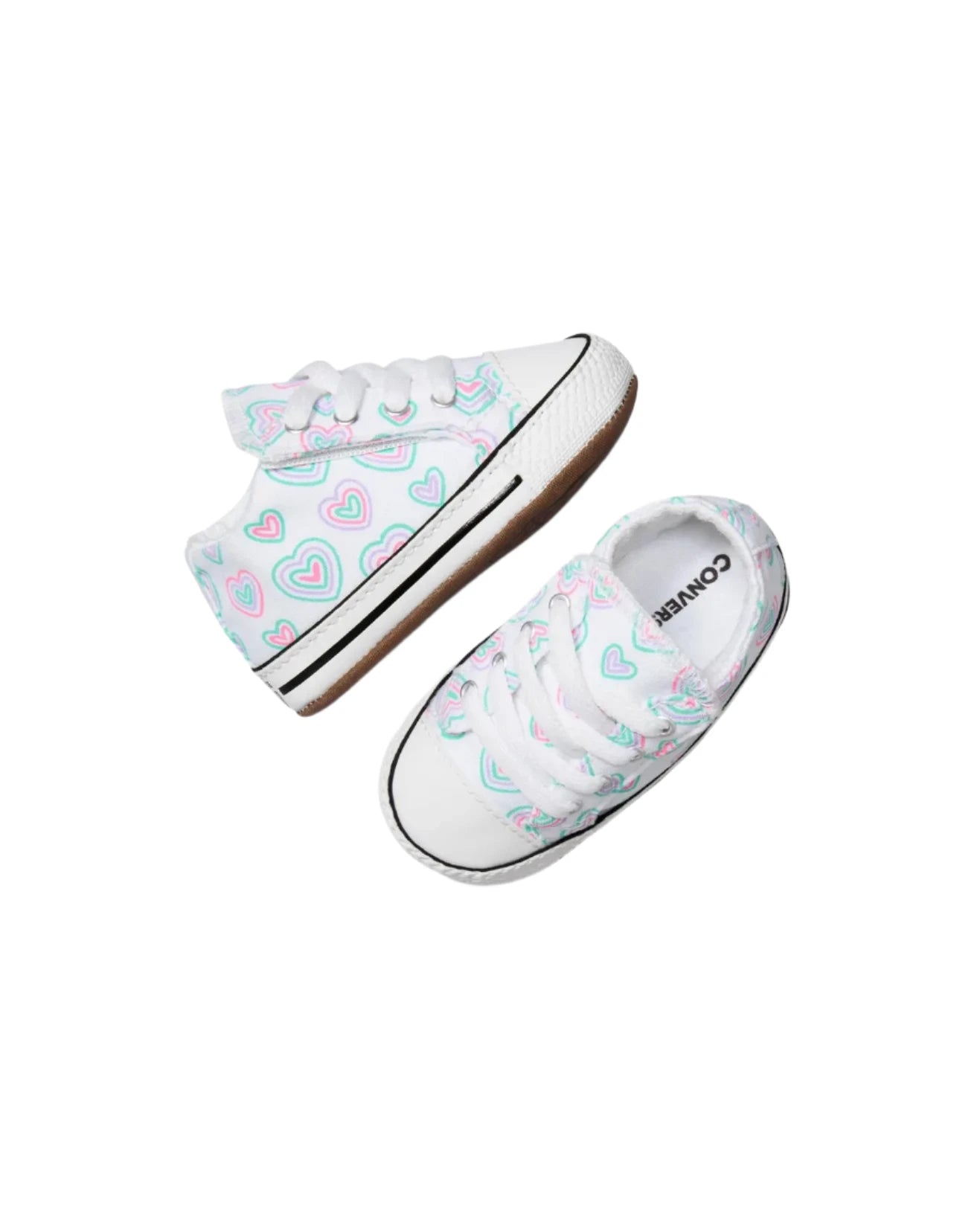 Chuck Taylor All Star Hearts Easy On Cribster Low Top White | Converse