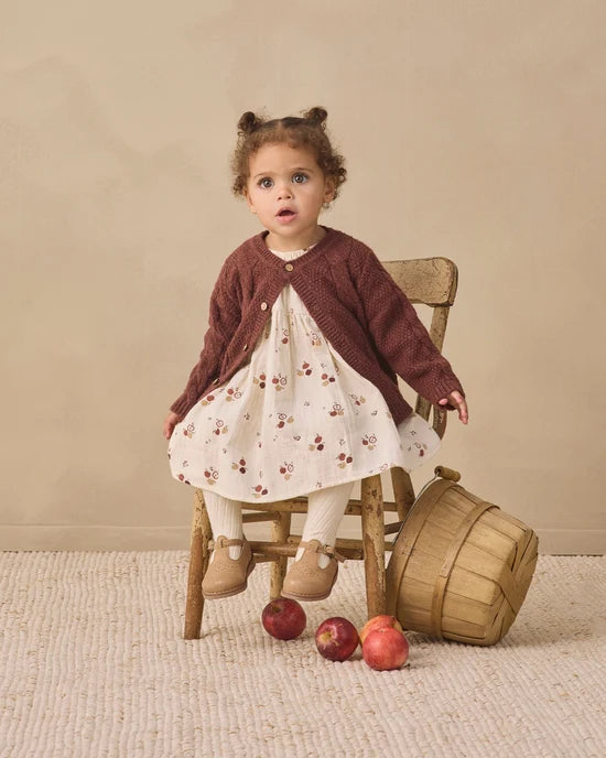 Bella Dress Apples - Natural | Quincy Mae