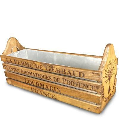 Zinc Lined Planter Box | Blue Goose Imports