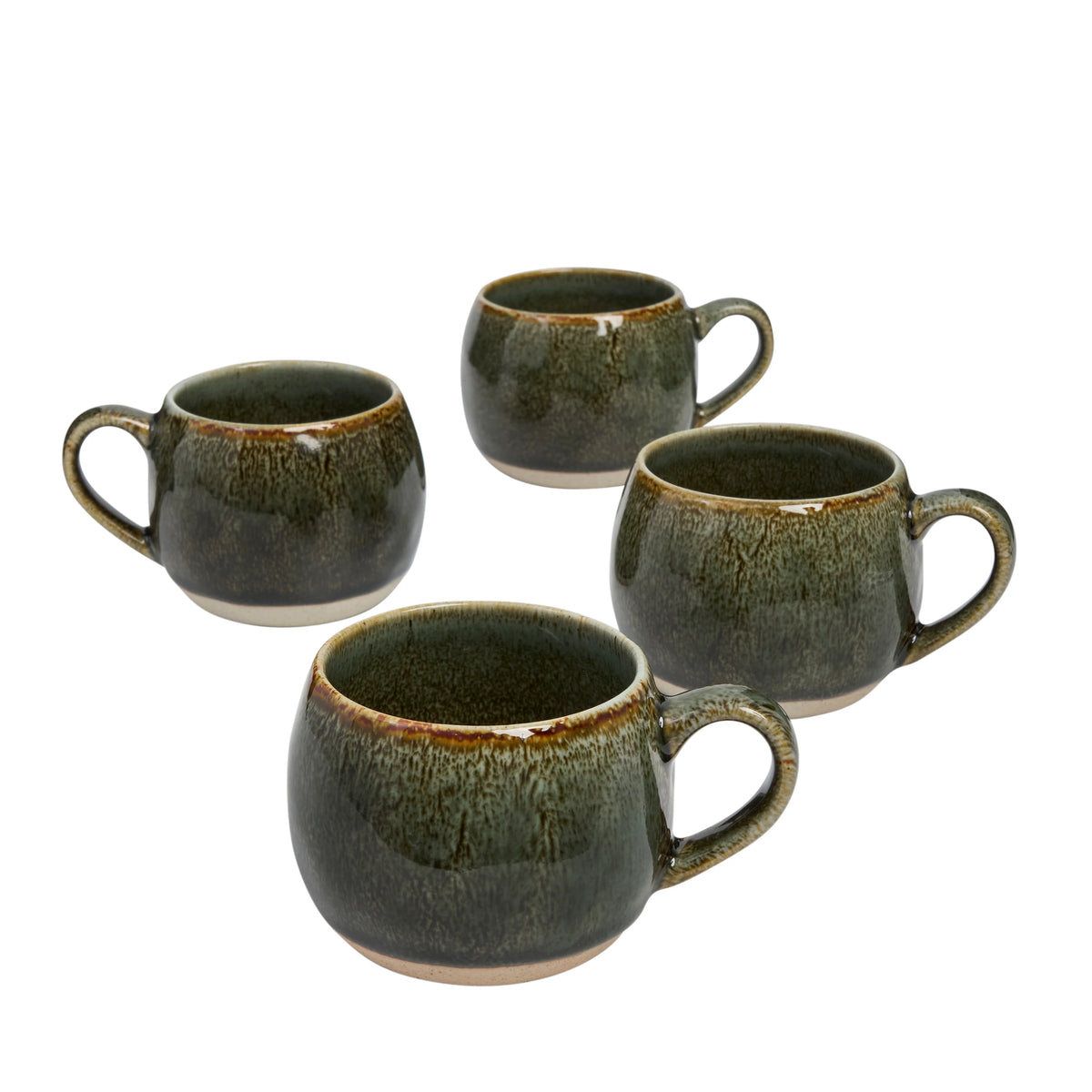 4pc Mineral Mugs - Serpentine | Robert Gordon