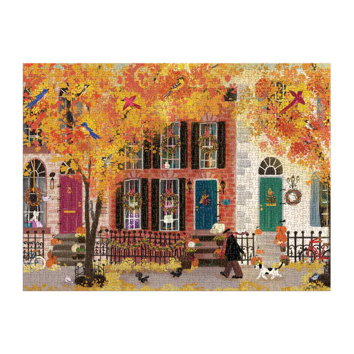 Autumn in the Neighborhood 1000 PC Puzzle | Joy Laforme