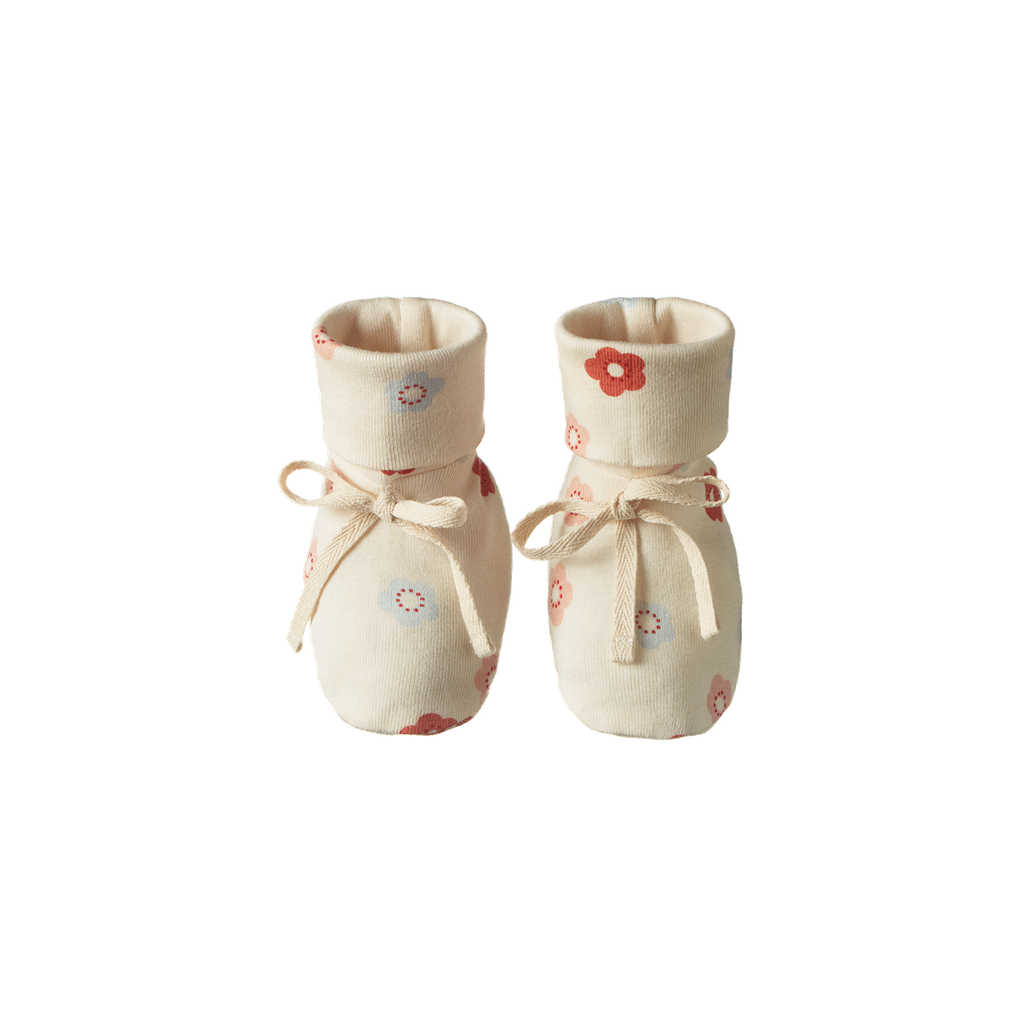 BOOTIES - Petite Flora Stamp Print | Nature Baby