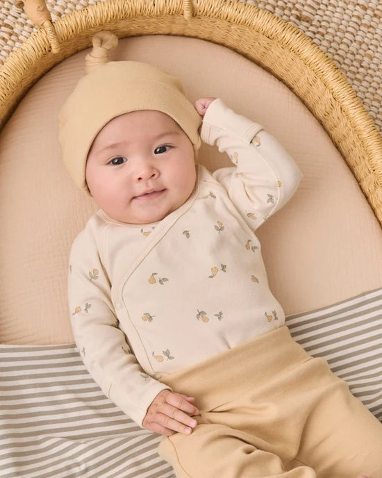 Side Snap Bodysuit + Pant Set Pears - Butterscotch | Quincy Mae