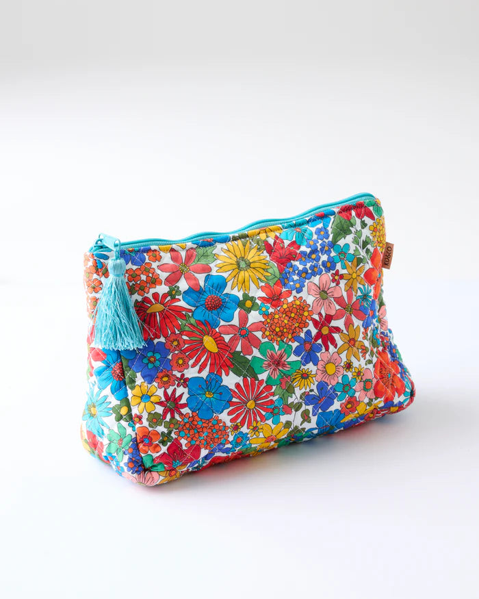 Winter Fields Quilted Cotton Toiletry Purse | Kip & Co
