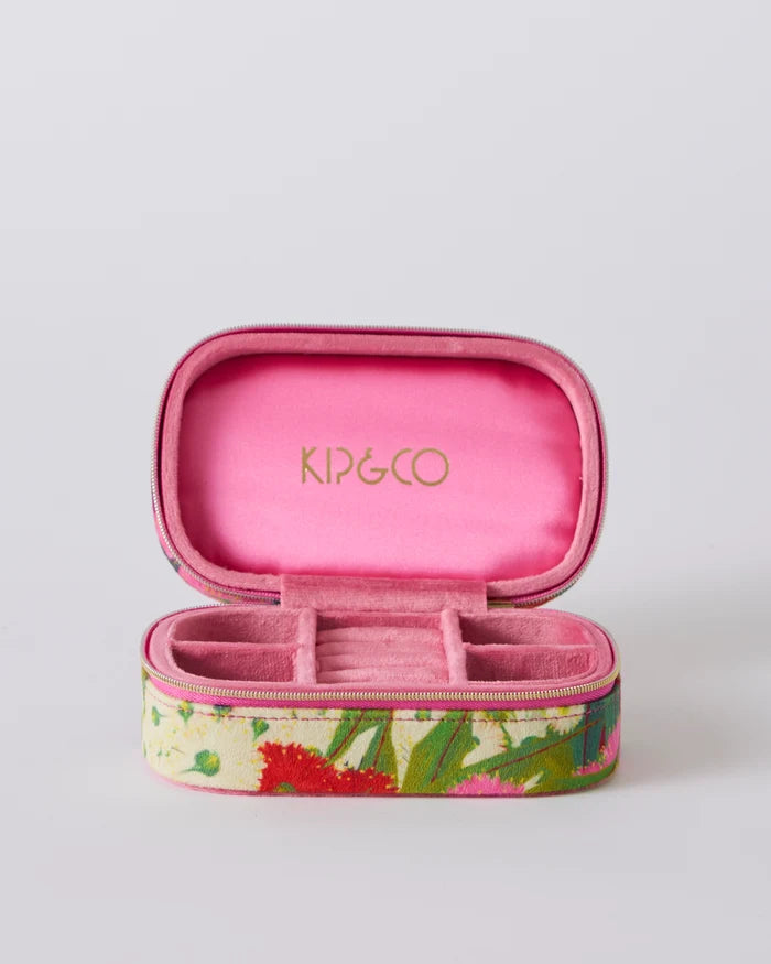 Australian Bush Blossom Travel Velvet Jewellery Box | Kip & Co