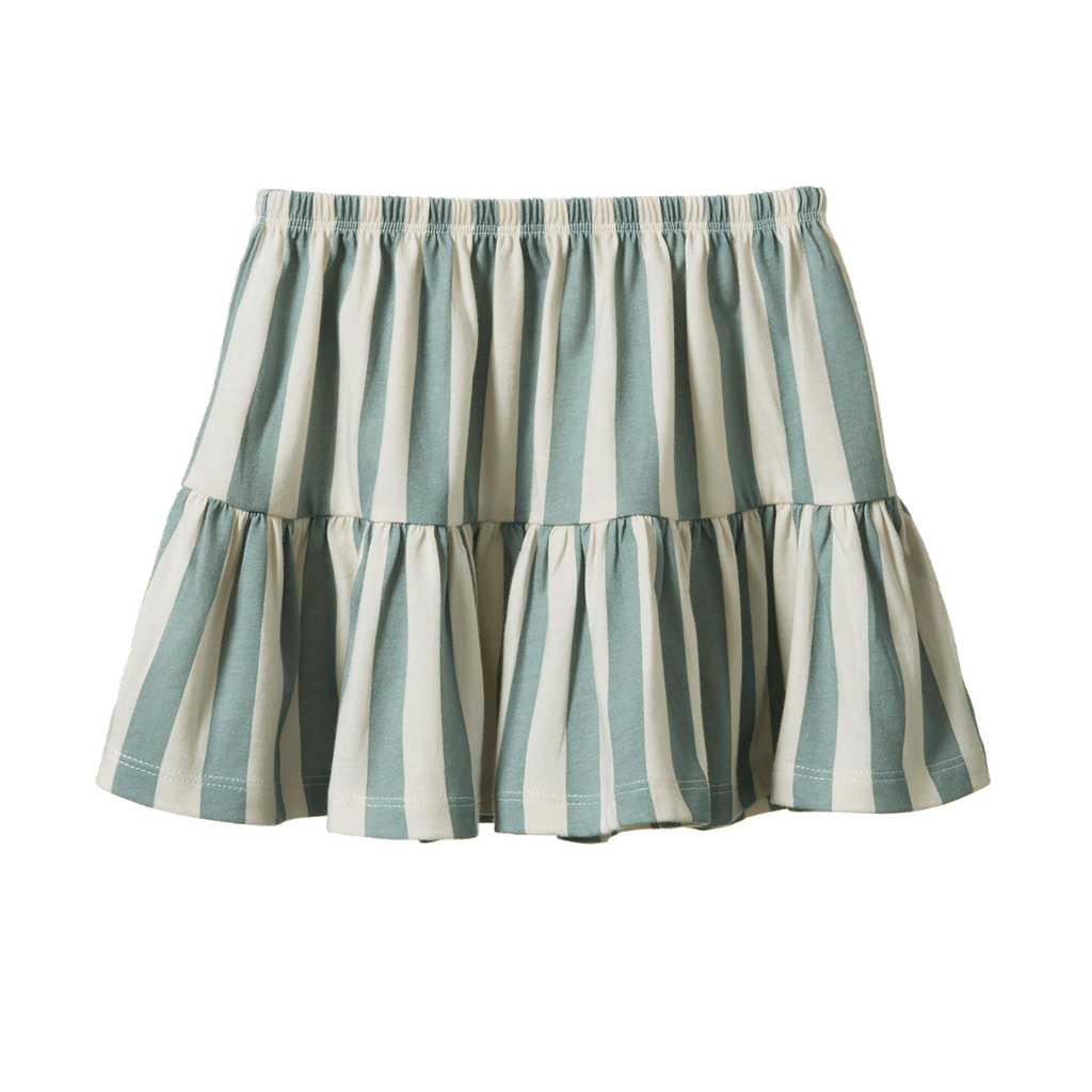 LALA SKIRT. Star Dew Stripe | Nature Baby